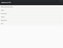Tablet Screenshot of norborneschools.com